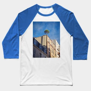 Pine tree on the top of a building Baseball T-Shirt